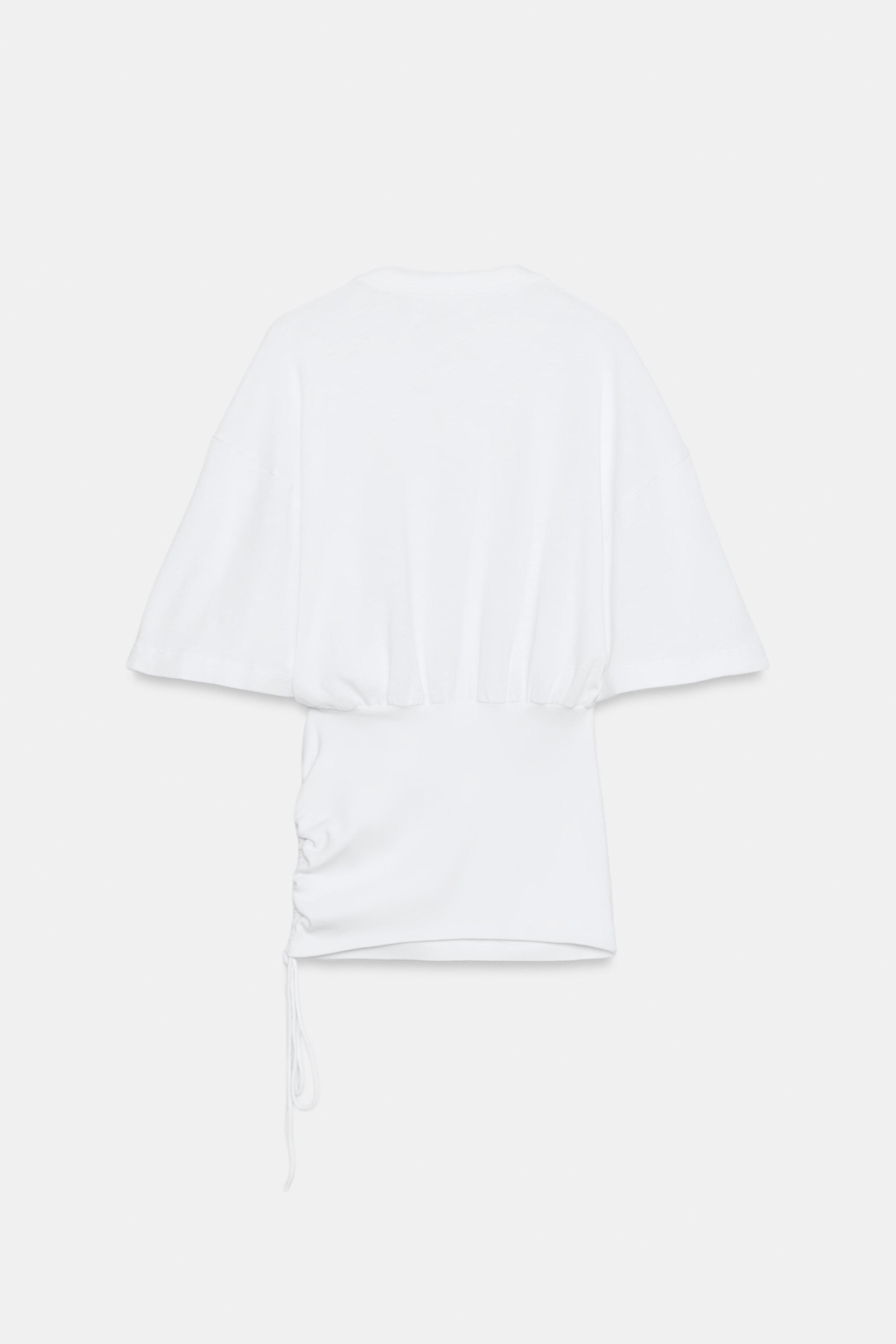 SLUB BELTED TOP